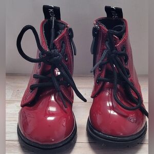 Toddler Girls Red Patent Leather Boots